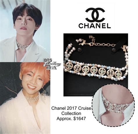 chance chanel x bts|channel choker BTS.